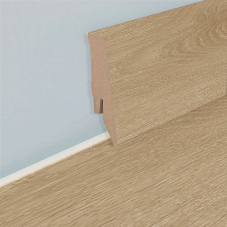Plinthes stratifiées | 5.8x240 cm | Q-Click Plinthe Natural/White