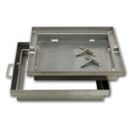 Accessoires | 59x59 cm | Couvercle à carreler Alu avec joint d'étanchéité