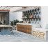 Carrelage extérieur en céramique | 60x60 cm | Tilestone CerBlue Dark Pattern