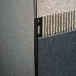 Profil | 1x270 cm | Profil en L Alu Revêtement en poudre Noir 10mm
