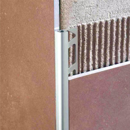 Profil | 0.8x270 cm | Alu Revêtement en poudre Argent, Rond