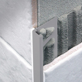 Profil | 0.8x270 cm | Profil en L Pvc Ciment Gris