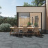 Carrelage extérieur en céramique | 80x80 cm | Tilestone Belga Nero