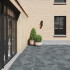 Carrelage extérieur en céramique | 80x80 cm | Tilestone Belga Nero