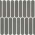 Carreaux muraux en céramique | 5x25 cm | Materia Curve Grey
