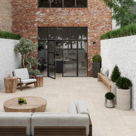 Carrelage extérieur en céramique | 60x60 cm | Tilestone Vivata Ceppo Ivory Tilestone Vivata Ceppo