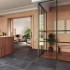 Carrelage en céramique sol et mur | 80x80 cm | Tilestone Condroz Anthracite
