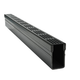 Accessoires | 6.5x100 cm | Evacuation Slim Noir