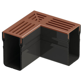 Accessoires | 6.5x15 cm | Evacuation Slim Corten Coin