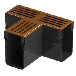 Accessoires | 6.5x15 cm | Evacuation Slim Corten Coin