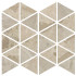 Mosaïque sur filet | 26x30 cm | Flakes Comet Cream Mosaico Triangoli