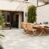 Carrelage extérieur en céramique | 90x90 cm | Tilestone Betontec Perla