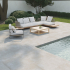 Carrelage extérieur en céramique | 80x80 cm | Tilestone Belga Beige