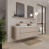 Plaque murale en céramique XXL | 120x280 cm | Roca Serena Crosscut Bone