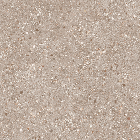 Carrelage en céramique sol et mur | 60x60 cm | Sassolino Terrazzo Tabacco