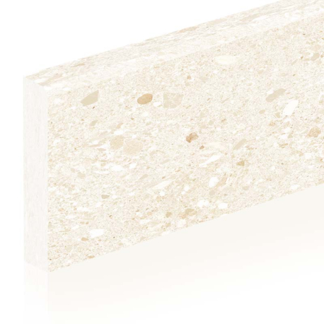 Plinthes en céramique | 8x60 cm | Sassolino Terrazzo Beige