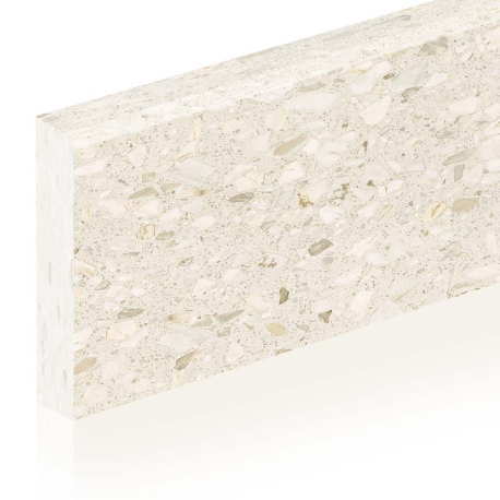 Plinthes en céramique | 7x120 cm | Ritmo Terrazzo Off White