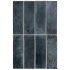 Carreaux muraux en céramique | 5.1x16.1 cm | Hanoi Blue Night