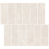 Mosaïque sur filet | 30x30 cm | Tilestone Stone Edge Ivory Decor