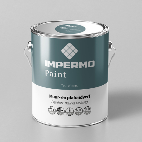 Peinture | 18x20 cm | Mur & Plafond - Impermo Paint - Teal Waters