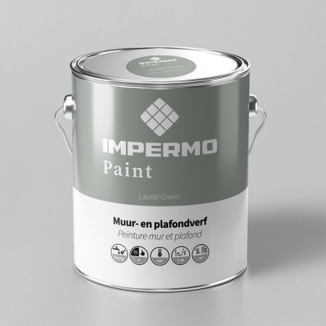 Peinture | 18x20 cm | Mur & Plafond - Impermo Paint - Laurel Green