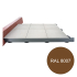 Profil | 14x240 cm | Buzon Profilé de finition terrasse H140mm Brun
