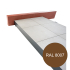 Profil | 14x240 cm | Buzon Profilé de finition terrasse H140mm Brun