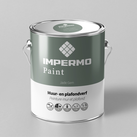 Peinture | 18x20 cm | Mur & Plafond - Impermo Paint - Jade Gem