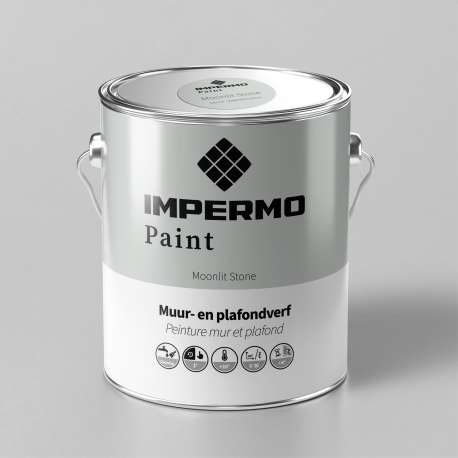 Peinture | 18x20 cm | Mur & Plafond - Impermo Paint - Moonlit Stone