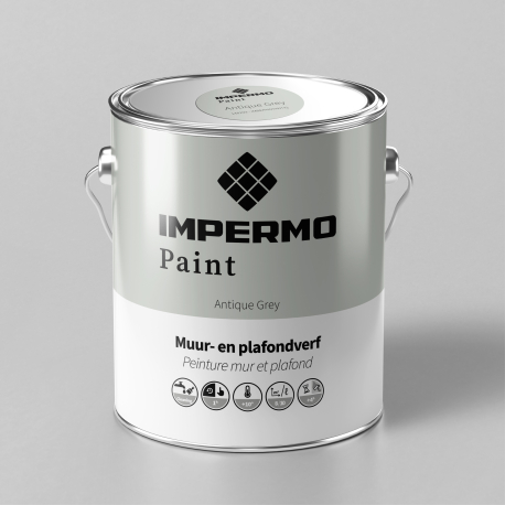 Peinture | 18x20 cm | Mur & Plafond - Impermo Paint - Antique grey