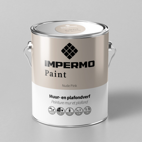 Peinture | 18x20 cm | Mur & Plafond - Impermo Paint - Nude Pink