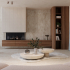 Plaque murale en céramique XXL | 120x260 cm | Miles Beige