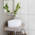 carrelage mural en ceramique, carrelage mural, blanc, 137892, Tilestone Helsinki, surface mate