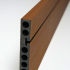 Lame de terrasse | 20x220 cm | Bordure composite Beige 