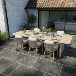 Carrelage extérieur en céramique | 60x90 cm | Tilestone Heritage Bluestone