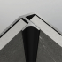 Profil | 2.78x280 cm | Premium Profil d'angle intérieur Noir mat