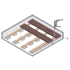 Lame de terrasse | 240x220 cm | Kit pour 5 m² - Terrasse composite réversible Dark Brown/Antracite