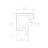 Profil | 4.9x4.9 cm | Panneau mural Outdoor Classic Light Profilé d'angle