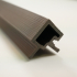 Profil | 4.95x290 cm | Panneau mural Outdoor Classic Choco Profilé d'angle Gauche