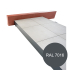 Profil | 8x240 cm | Buzon Profilé de finition terrasse H80mm Antracite