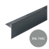 Profil | 18x240 cm | Buzon Profilé de finition terrasse H200mm Gris