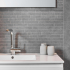 Mosaïque sur filet | 30x48.6 cm | Tilestone Arc Grey Mosaïque