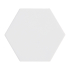 Carrelage en céramique sol et mur | 10.1x11.6 cm | Kromatika White Hexagon
