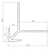 Profil | 2.59x280 cm | Premium Profil d'angle extérieur Argent
