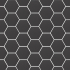 Carrelage en céramique sol et mur | 10.1x11.6 cm | Kromatika Black Hexagon
