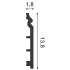 Plinthes en PVC | 13.8x200 cm | Orac Decor Contour Flex