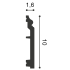 Plinthes en PVC | 10x200 cm | Orac Decor Contour
