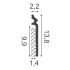 Plinthes en PVC | 13.8x200 cm | Orac Decor Contour Cover