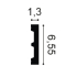 Plinthes en PVC | 6.6x200 cm | Orac Decor Square