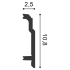 Plinthes en PVC | 10.8x200 cm | Orac Decor Linear
